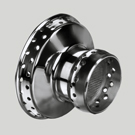 XW472 Polished Stainless Steel Centre - 72 Spoke